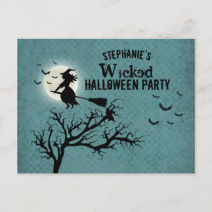Invitation Carte Postale Wicked Witch