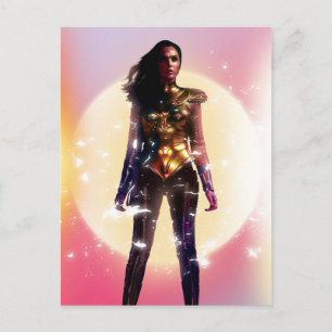 Invitation Carte Postale WW84   Wonder Woman Gold Armor Lo Fi Sparks Photo