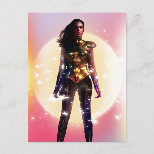 Invitation Carte Postale WW84 | Wonoman Gold Armor Lo Fi Sparks Photo (Devant)