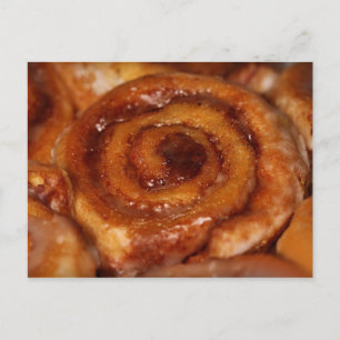 Invitation Carte Postale Yummy Cinnamon Roll Stick Buns Bake Vente