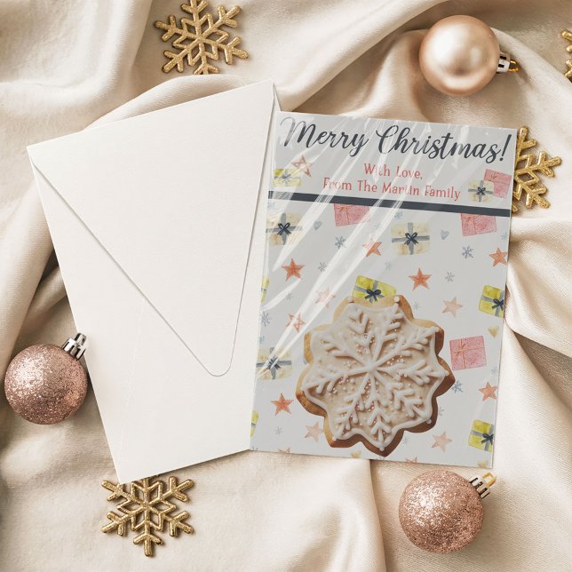 Invitation Cartes-cookies de Noël, Cartes-cadeaux personnalis (Créateur téléchargé)