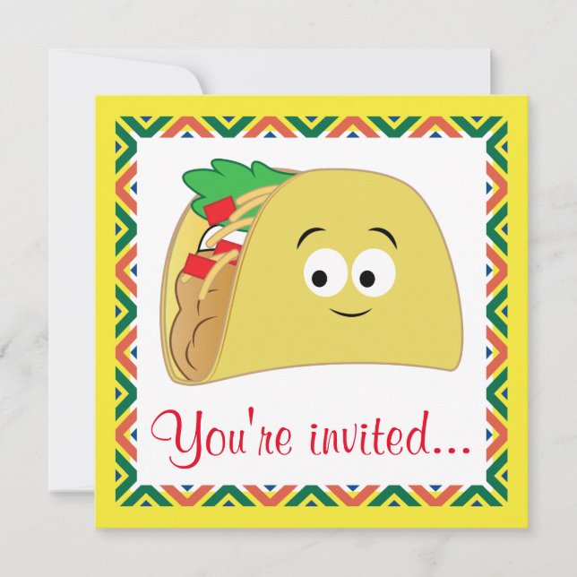 Invitation Carton de Taco (Devant)