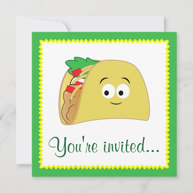 Invitation Carton de Taco (Devant)