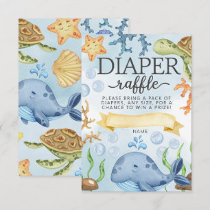 Invitation Carton de tirage au sort de couche Ocean Under the