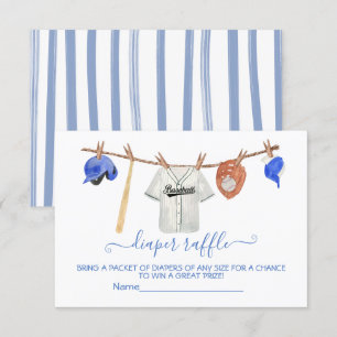 Invitation Carton de tirage au sort de couches pour bébé Base