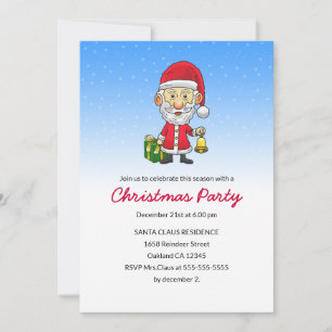 Invitation Carton d'invitation à la fête de Noël de Jingle Be