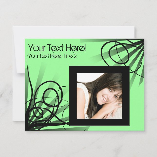 Invitation Carton d'invitation à la fête du Tourbillon Vert C (Devant)