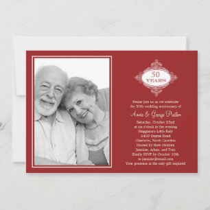 Invitation Carton d'invitation à la photo d'anniversaire de m