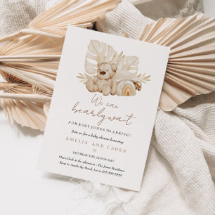 Invitation Carton d'invitation à une baby shower « Nous pouvo