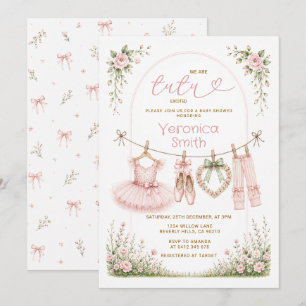 Invitation Carton d'invitation à une baby shower Nous sommes