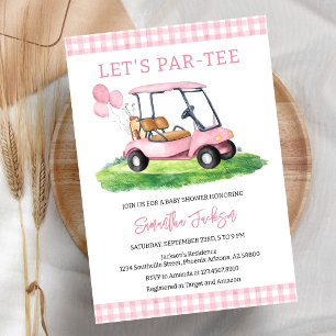 Invitation Carton d'invitation à une baby shower Par-tee pour