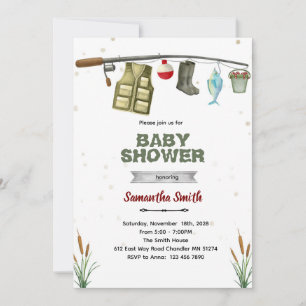 Invitation Carton d'invitation à une baby shower sur le thème