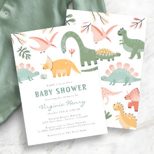 Invitation Carton d'invitation à une baby shower sur le thème