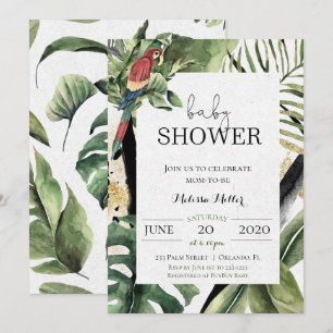 Invitation Carton d'invitation à une Baby Shower sur le thème