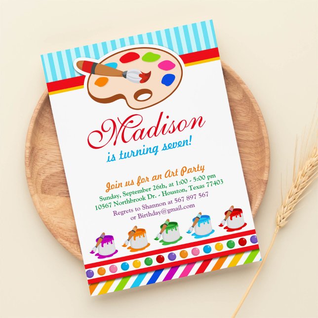 Invitation Carton d'invitation à une fête d'anniversaire Colo (Créateur téléchargé)