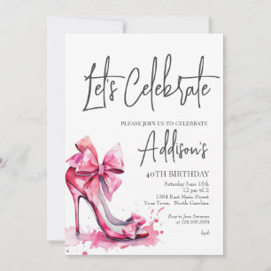 Invitation Carton d'invitation à une fête d'anniversaire de 4