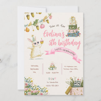Invitation Carton d'invitation à une fête d'anniversaire pour