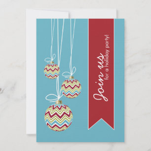 Invitation Carton d'invitation à une fête de Noël fantaisiste