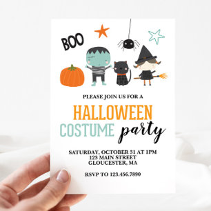 Invitation Carton d'invitation à une fête d'Halloween pour en