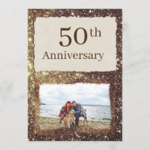 Carton d'invitation à une fête pour les 50 ans de 