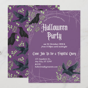Invitation Carton d'invitation à une soirée Halloween de rave