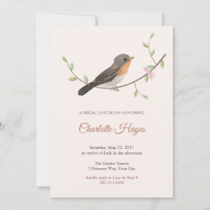 Invitation Carton d'invitation au lunch de mariage au chant d
