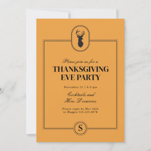 Invitation Carton d'invitation classique pour la veille de Th