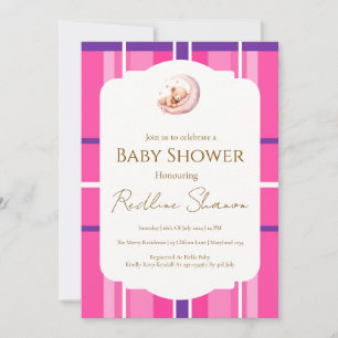 Invitation Carton d'invitation classique prépa pour une baby
