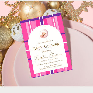 Invitation Carton d'invitation classique prépa pour une baby