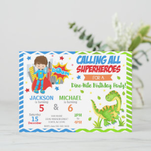 Invitation Carton d'invitation conjoint pour anniversaire de 