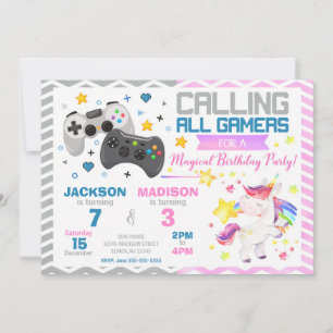 Invitation Carton d'invitation conjoint pour un anniversaire 
