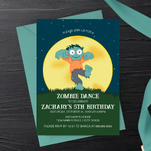Invitation Carton d'invitation d'anniversaire à la danse des