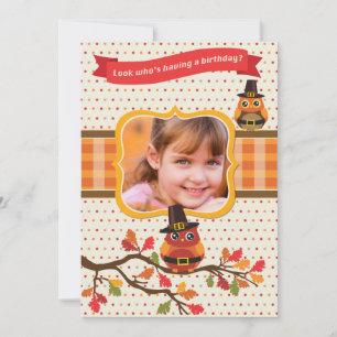 Invitation Carton d'invitation d'anniversaire avec photo de h