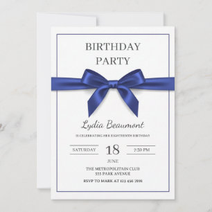 Invitation Carton d'invitation d'anniversaire avec un élégant