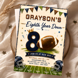 Invitation Carton d'invitation d'anniversaire de football Eig