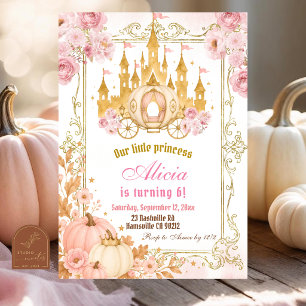 Invitation Carton d'invitation d'anniversaire de princesse ci