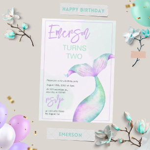 Invitation Carton d'invitation d'anniversaire en forme de que