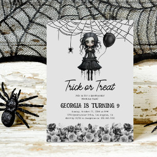 Invitation Carton d'invitation d'anniversaire Halloween de fi