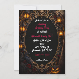 Invitation Carton d'invitation d'anniversaire Halloween de so