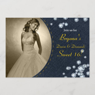 Invitation Carton d'invitation d'anniversaire photo Dark Deni
