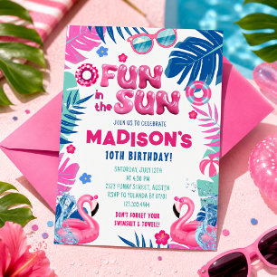 Invitation Carton d'invitation d'anniversaire pour fête au bo
