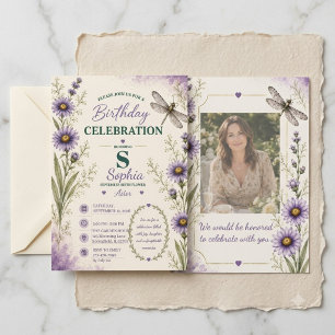 Invitation Carton d'invitation d'anniversaire pour la nymphe