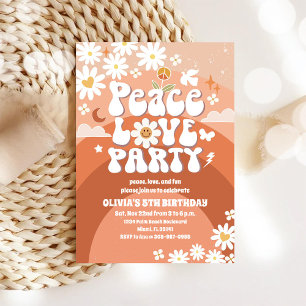 Invitation Carton d'invitation d'anniversaire rétro pour enfa