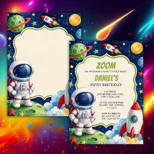 Invitation Carton d'invitation d'anniversaire sur le thème de