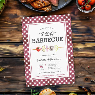 Invitation Carton d'invitation de douche de mariage barbecue
