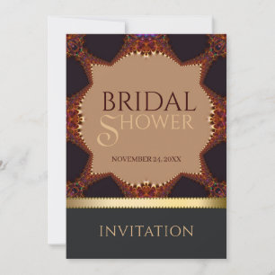Invitation Carton d'invitation de douche de mariée Bohème Ter