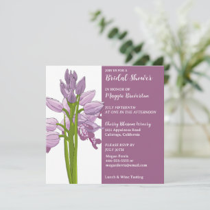 Invitation Carton d'invitation de Fête de Mariage à l'Orchidé