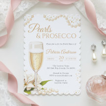 Carton d'invitation de fiançailles aux Perles Mode