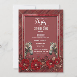 Invitation Carton d'invitation de fiançailles de style Derby
