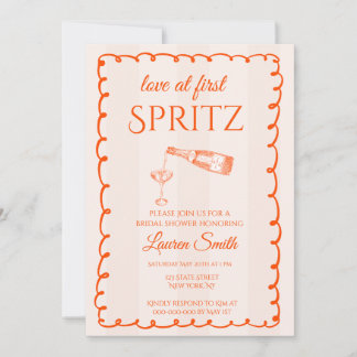 Invitation Carton d'invitation de fiançailles Love at First S